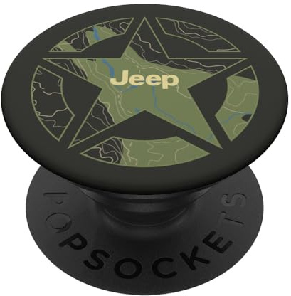 Jeep Army Star Map PopSockets Adhesive PopGrip
