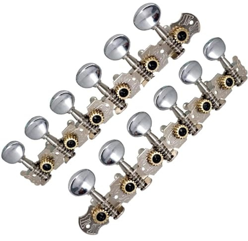 12-saitige Akustikgitarren-Kopfplatte Ersatzteile Gitarren-Stimmstifte Stimmgerät