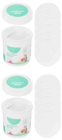 Toddmomy Lingettes Nettoyantes pour Yeux Et Oreilles De Chien Et Chat, 300 PièCes, Tissu Doux en Coton Et Abs, IdéAl pour Toilettage Et Nettoyage des Larmes Et Pattes