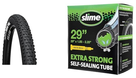 WTB Trail Boss 2.25 29 Comp Tire & Slime 29 Bike Tube with Puncture Sealant, 1.85-2.20