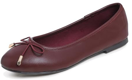 Feversole Women's Fashion Round Toe Ballet Flat,Bailarina Punta Redonda para Mujer