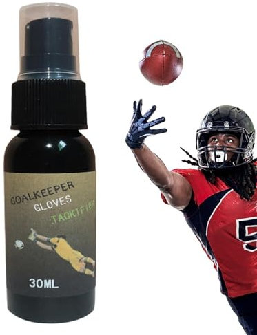 Generisch Handschuh-Griffspray, Torwart-Klebrigmacher, Handschuhkleber-Klebespray, Sticky Gloves Spray, Fußball Tackifier Reiniger Mit Klebrigen Sprays, Einzigartiges Fußballhandschuh-Griffspray