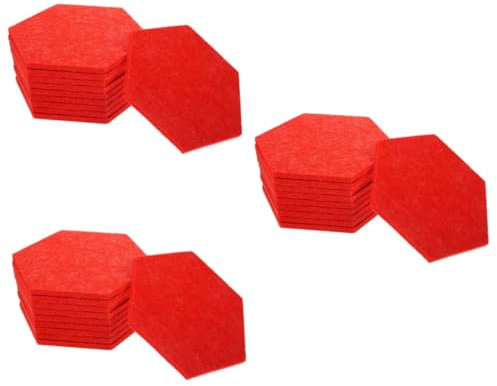 Operitacx 30stücke Hexagon Filzmatten Wanddekoration Schalldämmende Pinnwände Für Kindergarten Und Schlafzimmer Bunte Felt Boards Für Und Notizen Kantenlänge