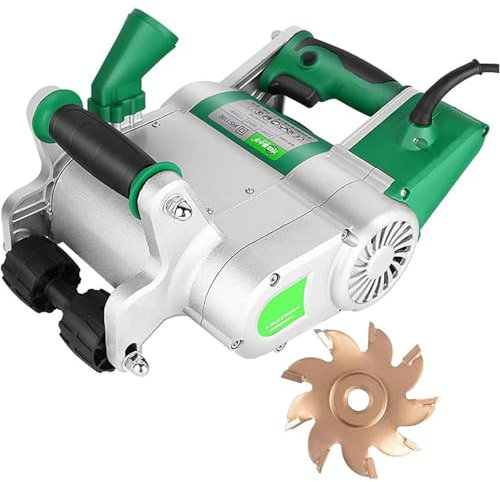 Electric Wall Groove Cutting Machine,220v 1100w Channels Cutter Concrete Cutting Machine Wall Chaser Slotting Machine for Cutting Slotting Marble Concrete Grooves,25mm