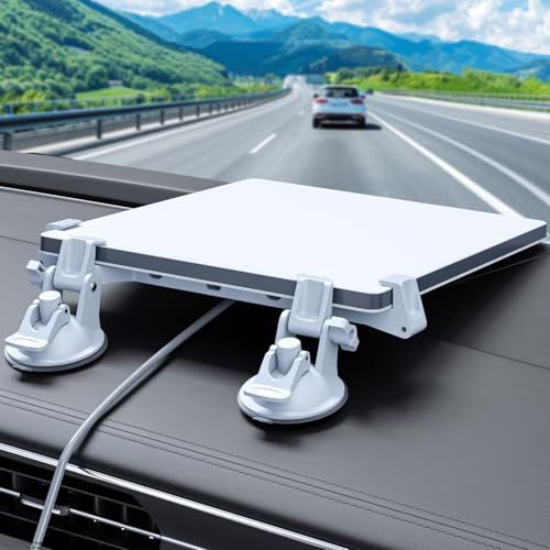 FONKEN for Starlink Mini Car Mount for Dashboard for Starlink Mini Dash Mount for Starlink Mini Suction Cup Mount for Dashboard & Windshield Suitable Most Vehicles and Ensures Stable Satellite Signal