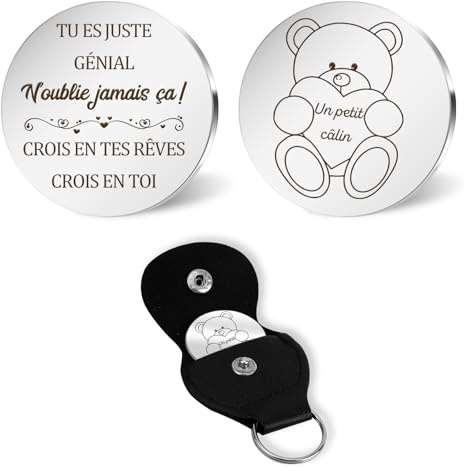 LmashRbaiw Un Petit Câlin Porte-Bonheur,Cadeau Fete des Meres Peres Anniversaire Maman Papa Atsem Mamie Papy Maîtresse Nounou Collegue Amie Copain Copine Frere