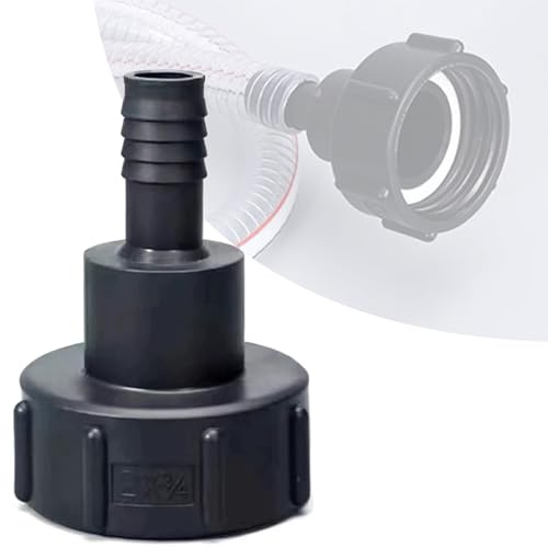 LEPEVNEY 1000L IBC Water Tote Tank Adaptor - 3/4 (19mm) Coarse Thread Hose Tail Fitting