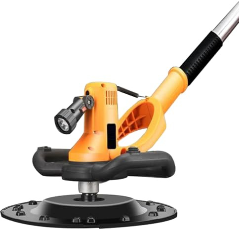 Cazzuola elettrica per cemento, 2880 W, levigatrice da parete per intonaco, malta e finitura stucco, con asta telescopica (60-180 cm) e luce LED