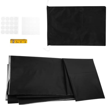 DIKACA Cortina Opaca Portátil para Habitación Oscurecedora Total con DIY para Dormitorios Guarderías y Oficinas Incluye Bolsa y Fijaciones de