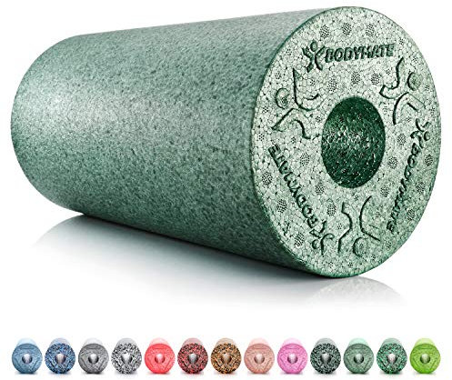 BODYMATE Faszienrolle Standard Mittel-Hart mit Gratis E-Book - Midnight-Green 30x15cm
