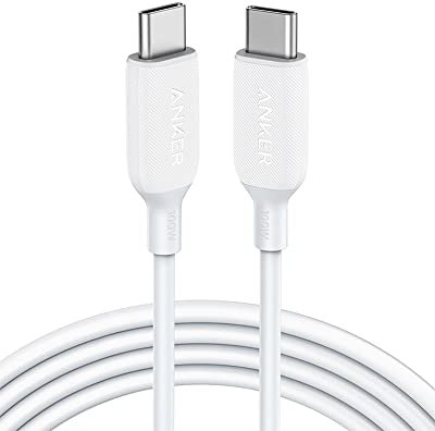 Anker USB C to USB C Charger Cable, 100W 6 ft (1.8 m) Fast Charging Type C USB 2.0 Cable, For iPhone 16/15 Series, MacBook Pro 2020, iPad Pro 2020, iPad Air 4, Galaxy S21, Pixel, and More