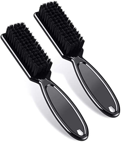 NIANOPKM 2 brosses de nettoyage, brosse en nylon pour ongles et tondeuse, brosse de coiffure