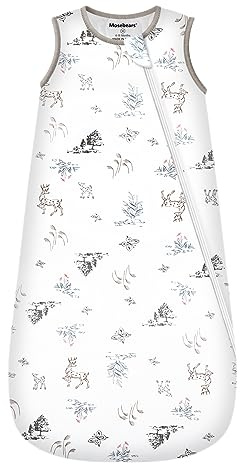 Mosebears Vintersovsäck baby 2,5 tog, supermjuk och varm bambufiber babyturbulette (skog, 6–18 månader)