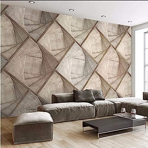 Custom Photo Wall Paper 3D Stereoscopic Wood Grain Brick Wall Modern Living Room Sofa Bedroom Home Decor 3D Wall Mural Wallpaper-400x280cm