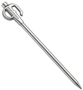 Estaca de amarre para perro, giratoria de 360°, resistente y fuerte, para cadena de cable de amarre de 30 cm