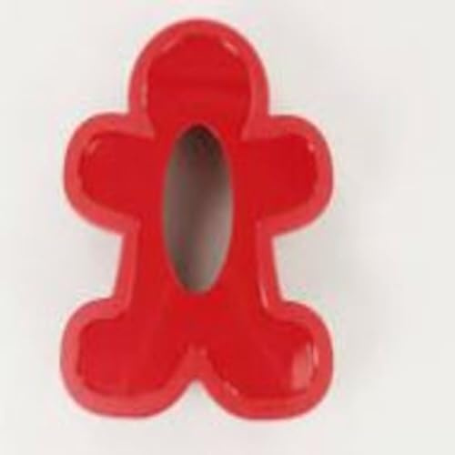 TUPPERWARE Backen Ausstecher Lebkuchen-Männchen rot Plätzchen Ausstechform Kekse P 17487