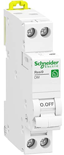 Schneider Electric R9PFC625 Resi9, disjoncteur modulaire, 1P+N - 25A, courbe C, peignable Disjoncteur XP 1P+N 25A C