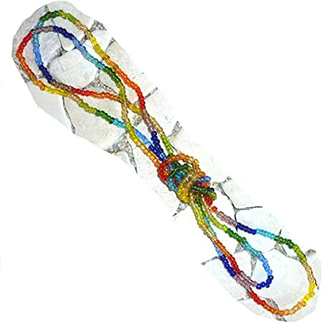 SSH-Design - extra lange Kette - Knotenkette - rainbow -