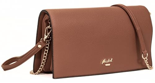 Mabel London Women's Wristlet Clutch - Spacious Multi-Compartment Purse with Long Strap - Eva