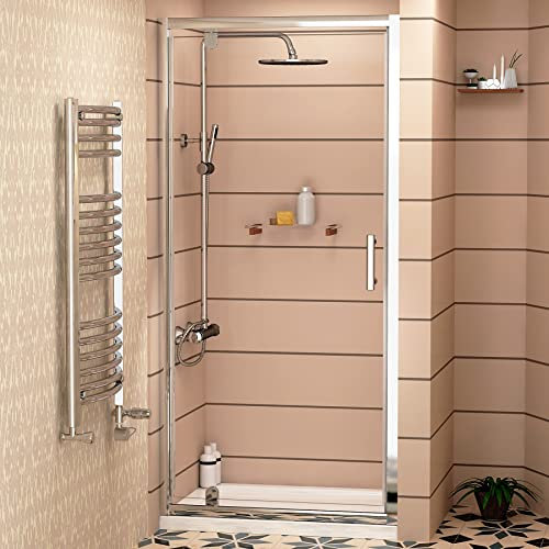 Modern 700mm Pivot Shower Door Enclosure Safety Glass Reversible Cubicle Walk in Door