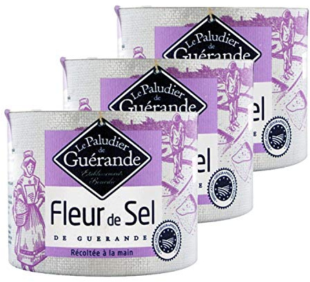Lot 3x Fleur de sel de Guérande - Le Paludier de Guérande - boîte 125g