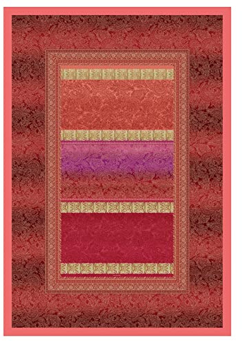 Bassetti MONREALE Plaid aus 100% Baumwolle in der Farbe Rot R1, Maße: 135x190 cm - 9321940