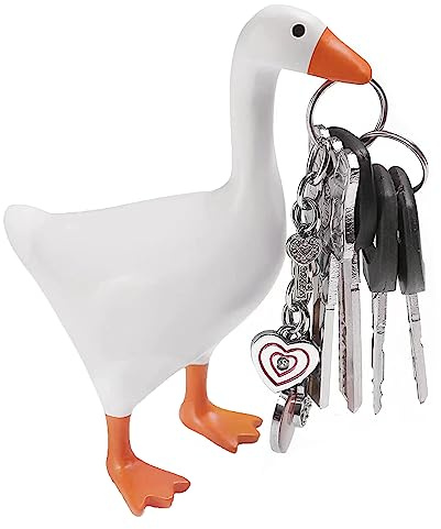Magnetischer Schlüsselhalter Magnetic Goose Key Holder 3D Niedliche Tierfiguren Schlüsselhalter Kreative Schlüsselbrett Organizer Autoschlüssel Organizer Desktop Veranda Dekoration Party Geschenk