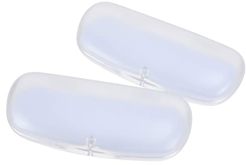 GALPADA Klarer Brillenetui 2 Stück Boxen Brillenetui Wasserdichtes Etui Tragbare Aufbewahrungsbox Transparente Organizer-Box Hartes Mattiertes Brillenhalter
