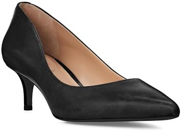 LAUREN Ralph Lauren Damen Lederpumpe Adrienne Leder-Pumps, Schwarz, 36.5 EU