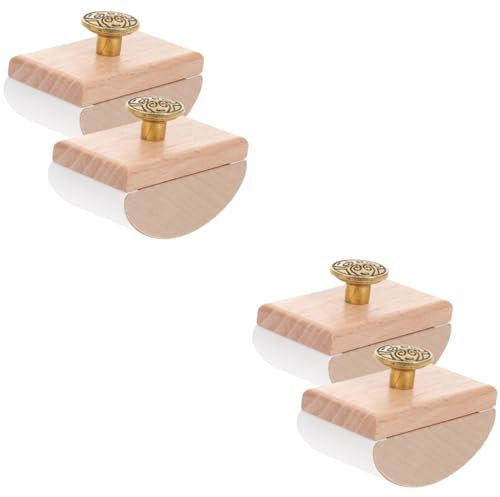 MAGICLULU 4stücke Holz Tintenabsorber Rocker Blotter Schnelltrocknendes Tintenlöschpapier Für Kalligrafie Und Büros Für Schüler Und Schreibarbeiten Naturholzdesign