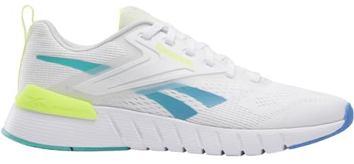 Reebok Nano gymskor för män vuxna träning, Vit Unleashedgrn Kineticblue, 42 EU