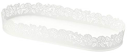 SAMVERKA ljusfat, 35 x 15 cm, oval vit