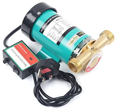 Pompe de recirculation 120 W, pompe d'augmentation de pression, pompe à eau chaude automatique, débit maximal 25 l/min, tête max. 50 m, pour douche, jardin, augmentation de la pression de l'eau