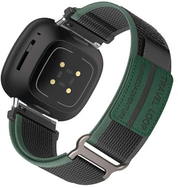 Nylon Armband Kompatibel mit Fitbit Sense 2 Armbänder Sport Armband für Damen Herren Sportarmband Adjustable Textil Loop Ersatzarmband für Fitbit Sense 2 (B,Sense 2)