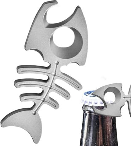 Xijobido Apribottiglie, apribottiglie per birra,Apriscatole a mano multifunzionale Apriscatole per cappelli da birra in lega di titanio | Divertente apribottiglie, apribottiglie per vino per il