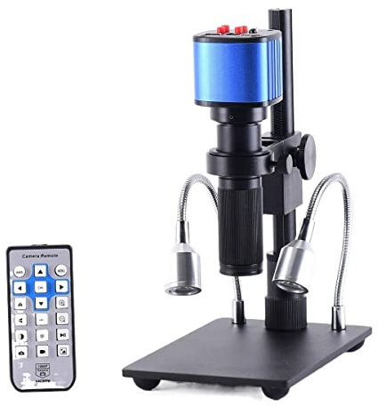 Lab Microscope Accessories 16MP Full HD 1080p HDMI USB Industrial Digital Electronic Microscope Camera Zoom 150x C-Mount Zoom Lens(Blue)