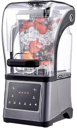 WUCIOA Macchina per Ghiaccio Granita Commerciale, Macchina per succhi Granita, frullatore per frullati con insonorizzazione, Macchina per Cucinare con pareti rotte, per frullati, Cocktail, caffè e tè