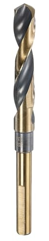 sourcing map Twist Drill Bit 13mm Dia High-Speed Steel 6542 Metric Drill Bits 5.9 Overall Length with Black & Gold Oxide Coating for Drilling Hard Metals, Stainless Steel, Alloy Steel