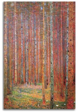 KANGZENG Gustav Klimt Malerwerke (Tannenwald), Kunstposter, Wandkunst, Gemälde, Leinwand, Wohnzimmerdrucke, Schlafzimmer, Dekor, Kunstwerke, 60 x 90 cm