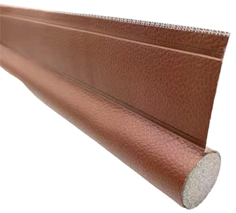 Door Seam Insulation Door Seal Strips Soundproofing Seal Weather Stripping Leather Strips for Home Leather Foam