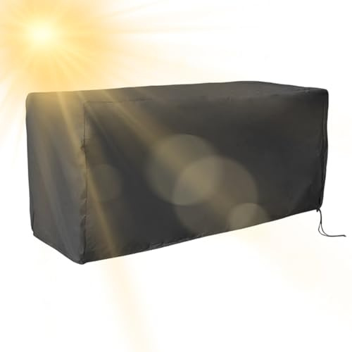 Hitburu Cubierta Para Caja De Almacenamiento Exterior - Funda Protectora Antidesgaste,Cubierta para Contenedor de Exterior Apto Todo Clima Terraza Jardín Garaje Patio Camping RV Balcón Embarcadero