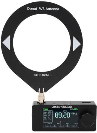 VELATEMOR Mini-Radio-Taschen-Kurzwellen-Radioempfänger, AM/FM/LSB/USB, Band: HF SW MW VHF All-Band-Empfänger, 800-mAh-Battery, für Heim-Outdoor-Abenteuer, Reisen
