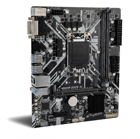 ASHATA B365M D2VX SI Gaming Motherboard, LGA 1151 Motherboard, Desktop Computer Mainboard Dual Channel DDR4 PCIE Slot Unterstützung für 9. 8. Generation für I9 I7 I5 I3