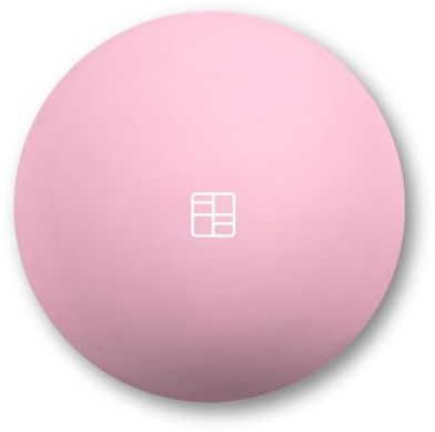 Female Fit House Soft Sculpt Ball 22–25 cm – pilatesboll med matt finish och bra grepp för core träning, pilates och yoga (rosa)
