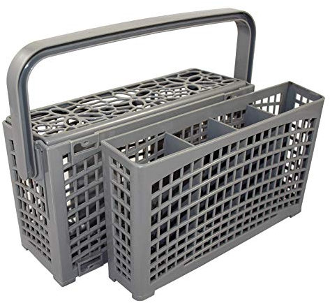 tiroba Panier à couverts universel 2-en-1 pour lave-vaisselle - Position stable - Séparable - Peut être placé individuellement ou assemblé - 23 m x 8,5 + 4,5 cm x 13,5 cm