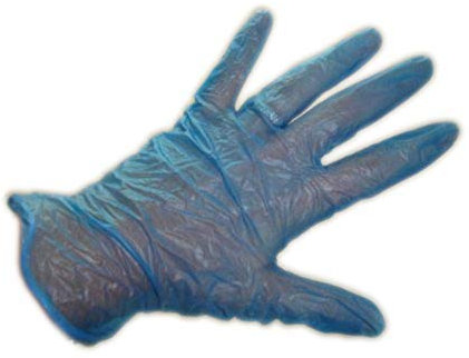 We Can Source It Ltd - Disposable Vinyl Large NON Powdered Blue Gloves - Box of 100