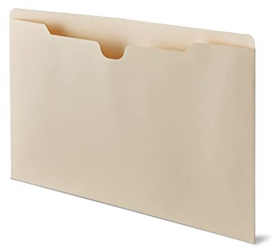 Staples Jacket File Folders, Legal Size, Manila, Durable Pocket Design for Secure Filing & Organization – 100/Pack