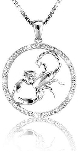 PAVELS Shine Kollektion Sternzeichen Halskette Silber – 12 Tierkreiszeichen Anhänger mit Konstellation – Astrologie Schmuck Geschenk für Damen