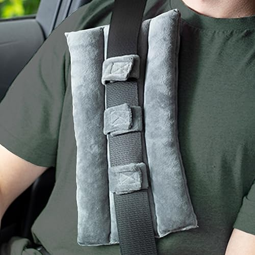 MOYOAMA Oreiller de ceinture de sécurité post-chirurgie cardiaque pour protéger les zones sensibles, coussin de mastectomie pour soulager la pression de la ceinture de sécurité, oreillers de port sans