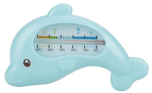 Thermomètre de Bain Flottant, Thermomètre à Eau pour Bébé, Thermomètre sans Danger pour les Enfants, Thermomètre de Bain pour Enfants, Dauphin Bleu(Dauphin bleu)
